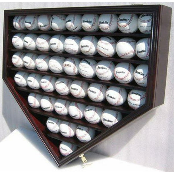 DisplayGifts Baseball Display Case Stand Holder UV Protection Cube 